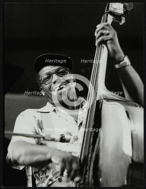 Bassist Major Holley, Beaulieu, Hampshire, July 1977. Artist: Denis Williams