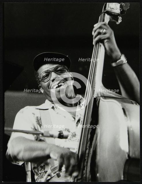 Bassist Major Holley, Beaulieu, Hampshire, July 1977. Creator: Denis Williams.