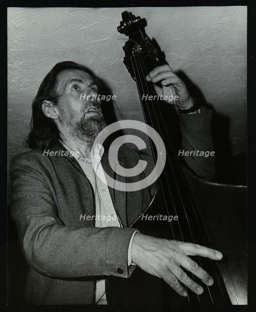 Bassist Peter Ind at the Bass Clef, London, 1985. Creator: Denis Williams.