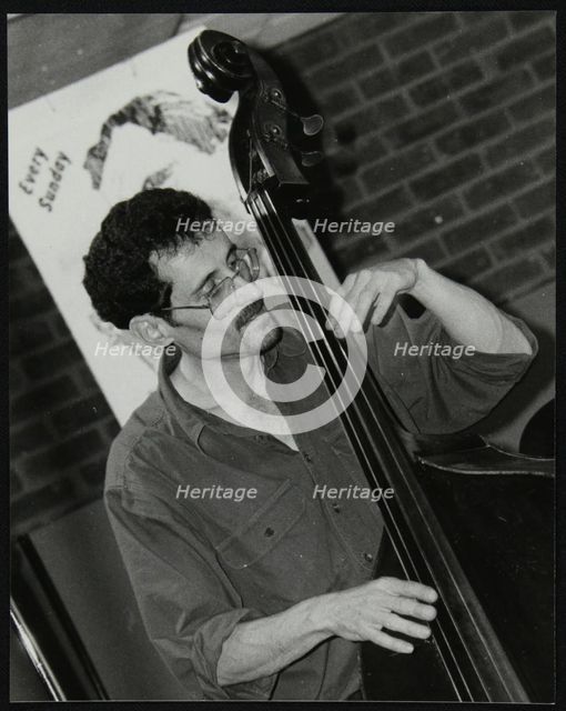 Bassist Richard Foot playing at The Fairway, Welwyn Garden City, Hertfordshire, 1999. Artist: Denis Williams