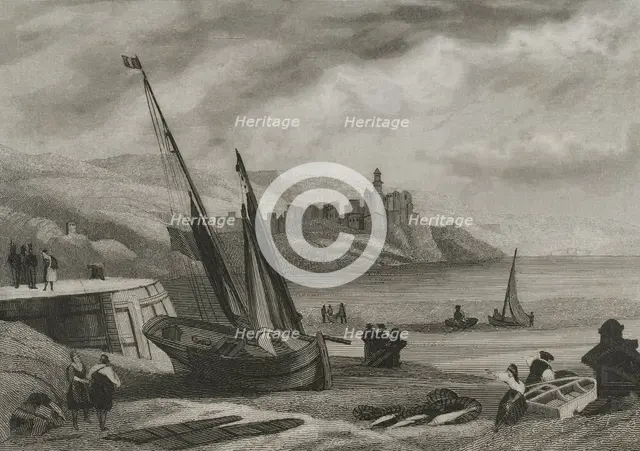 Basque Provinces, (Vascongadas), Guipuzcoa province, Fuenterrabia (Hondarribia)...1853. Creator: Antonio Roca Sallent.