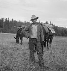 Basque sheep herder who speaks broken English..., Adams County, Idaho, 1939. Creator: Dorothea Lange