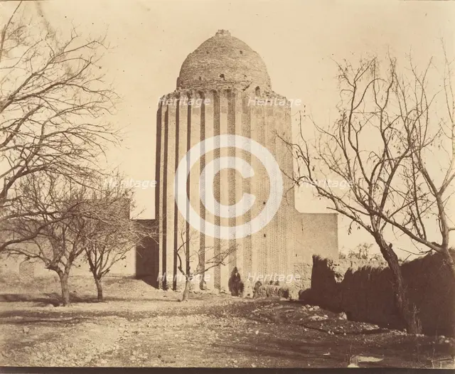 [Bastam, Tomb Tower (built 1313), Khorasan], 1840s-60s. Creator: Possibly by Luigi Pesce.