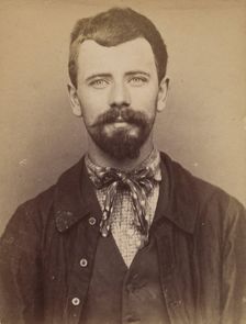 Bastard. élisée, Joseph, Michel. 22 ans, né à Birnel (Oise). Polisseur. Anarchiste. 20/8/93., 1893. Creator: Alphonse Bertillon