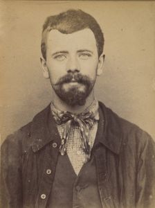 Bastard. élisée, Joseph, Michel. 22 ans, né à Birnel (Oise). Polisseur. Anarchiste. 20/8/93., 1893. Creator: Alphonse Bertillon