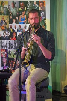Bastien Weeger, NoSax NoClar, Watermill Jazz Club, Dorking, Surrey, May 2024. Creator: Brian O'Connor
