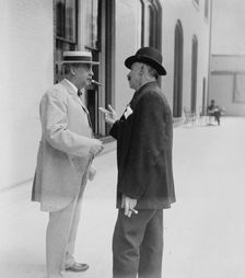 B.B. Odell with unidentified gentleman, 1910. Creator: Bain News Service