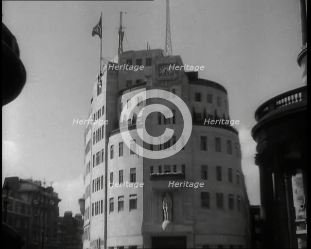 BBC Broadcasting House, 1936. Creator: British Pathe Ltd.