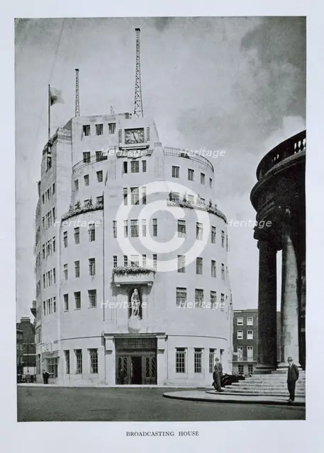 BBC Broadcasting House, London, 1930s. Creator: Unknown.