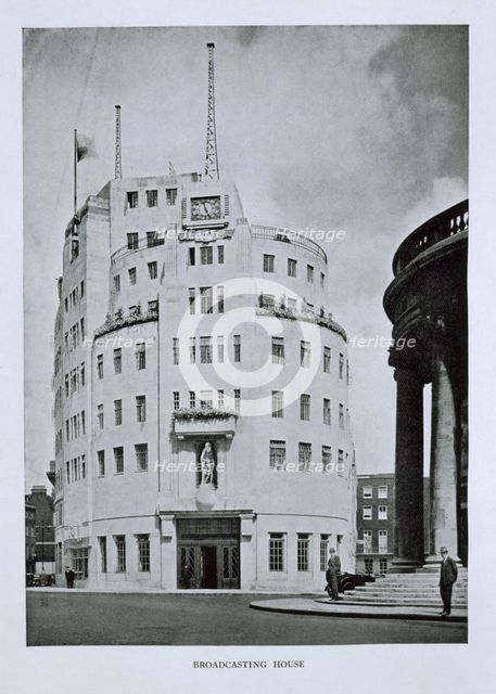BBC Broadcasting House, London, 1930s. Creator: Unknown.