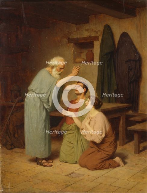 Be blessed!, 1900. Artist: Bakalowicz, Stepan Vladislavovich (1857-1947)