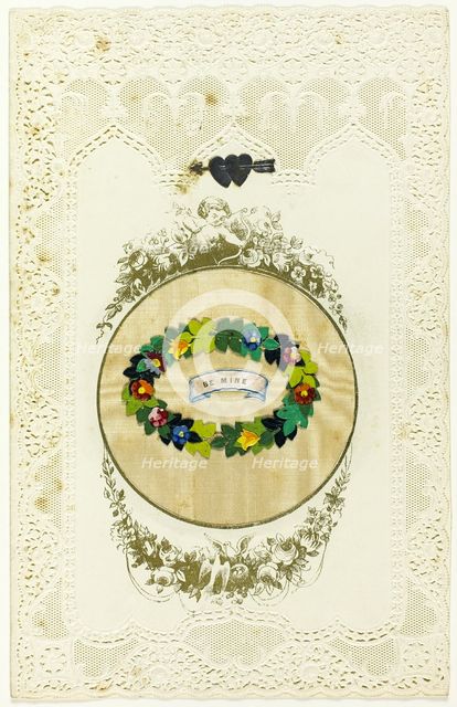 Be Mine (Valentine), 1845/50. Creator: Joseph Mansell.