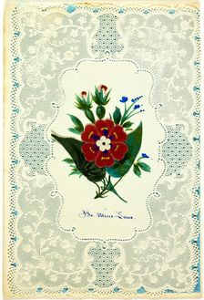 Be Mine Love (Valentine), c. 1840. Creator: Unknown