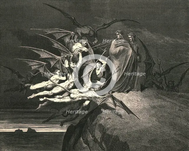 'Be none of you outrageous', c1890.  Creator: Gustave Doré.