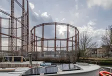 Bethnal Green Gasworks, Marian Place, Bethnal Green, Tower Hamlets, Greater London Authority, 2021. Creator: Chris Redgrave
