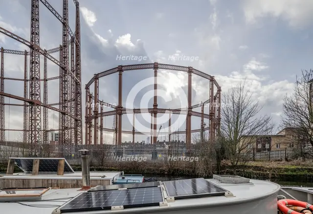 Bethnal Green Gasworks, Marian Place, Bethnal Green, Tower Hamlets, Greater London Authority, 2021. Creator: Chris Redgrave.