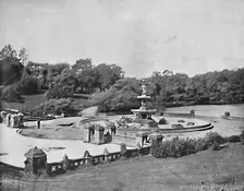 Bethesda Fountain, Central Park, New York c1897. Creator: Unknown