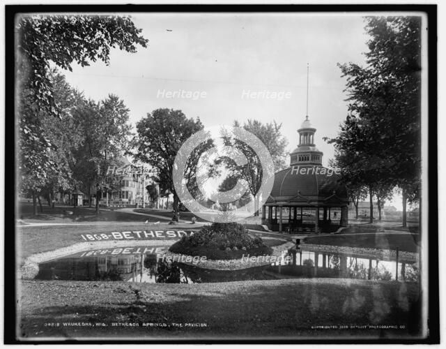 Bethesda Springs, the pavilion, Waukesha, Wis., c1898. Creator: Unknown.