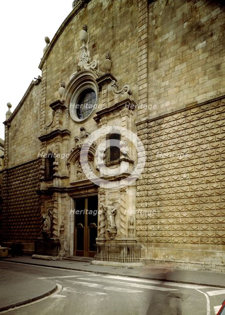 Bethlehem Church, built between 1681 and 1732, project attributed to Josep Juli, view of the main…