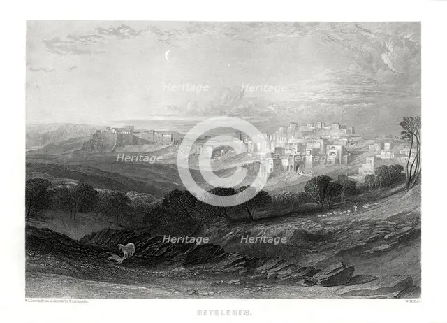 Bethlehem, Palestine, 19th century. Artist: W Miller