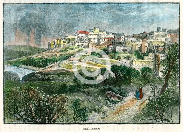 Bethlehem, Palestine, c1885.Artist: J Harmsworth