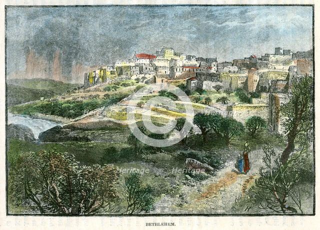 Bethlehem, Palestine, c1885.Artist: J Harmsworth