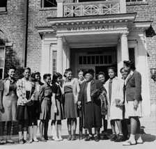 Bethune-Cookman College, Daytona Beach, Florida, 1943. Creator: Gordon Parks