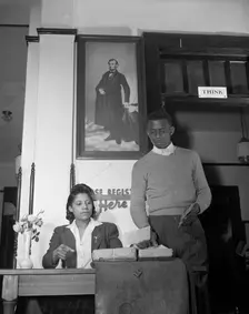 Bethune-Cookman College, Daytona Beach, Florida, 1943. Creator: Gordon Parks