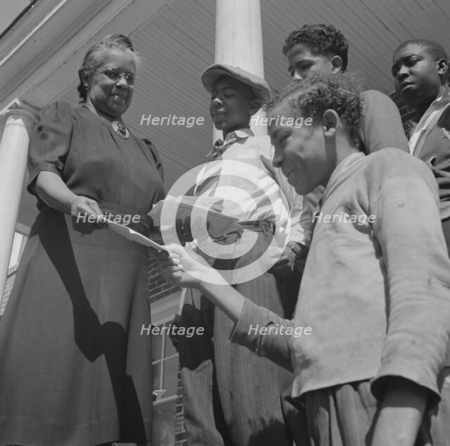 Bethune-Cookman College, Daytona Beach, Florida, 1943. Creator: Gordon Parks.