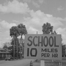 Bethune-Cookman College, Daytona Beach, Florida, 1943. Creator: Gordon Parks