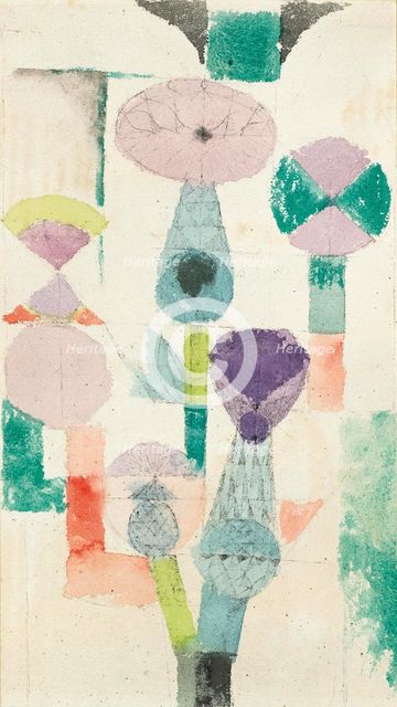 Betrachtung der Distelblüte, 1918. Creator: Klee, Paul (1879-1940).