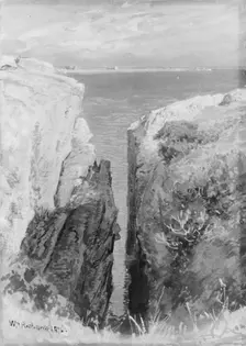 Between the Cliffs, Newport, 1876. Creator: William Trost Richards