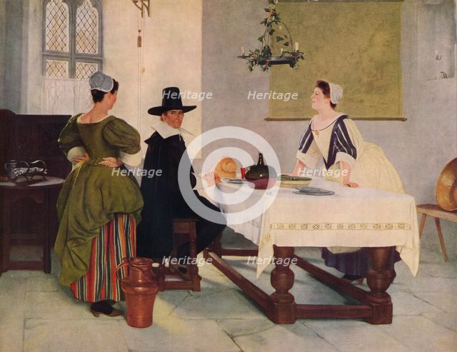 Between Two Fires, c1892, (1938). Artist: Francis Davis Millet