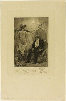 Between Acts or the Englishwoman of the New Ballet, n.d. Creator: Félicien Rops