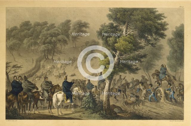 Between Kirgaliczky and Suderva, 30 June 1812, 1820s. Artist: Faber du Faur, Christian Wilhelm, von (1780-1857)