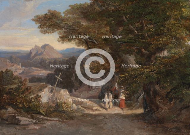 Between Olavano L'Civitella, 1842. Creator: Edward Lear.