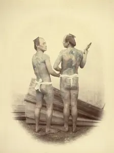 Bettoes, or Grooms, 1866-1867. Creator: Felice Beato