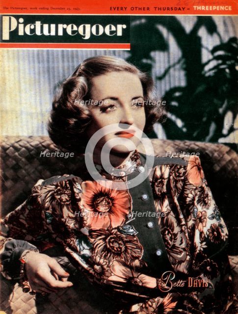 Bette Davis (1908-1989), American actress, 1943. Artist: Unknown