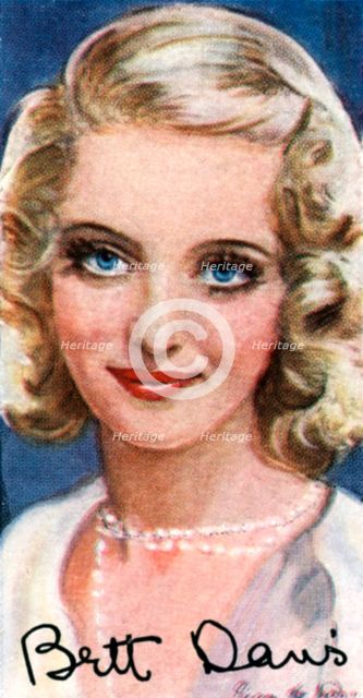 Bette Davis, (1908-1989), two-time Academy Award winning American actress, 20th century. Artist: Unknown