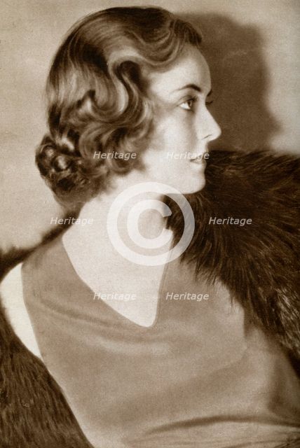 Bette Davis, American actress, 1933. Artist: Unknown