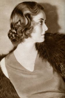 Bette Davis, American actress, 1933