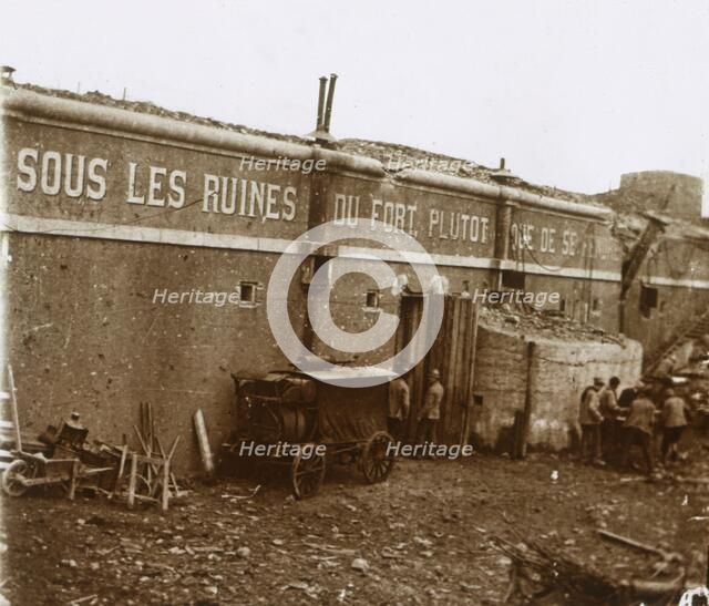 'Better to be buried...than to surrender', Verdun, northern France, c1914-c1918. Artist: Unknown.