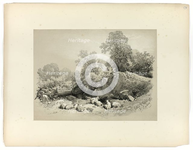 Bettws, N. Wales, from Picturesque Selections, 1860. Creator: James Duffield Harding.