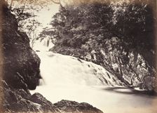 Bettws-Y-Coed, The Swallow Falls From Below (696), Printed 1860 circa. Creator: Francis Bedford