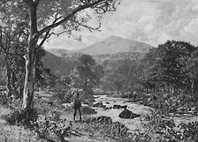 Bettws-Y-Coed and Moel Siabod, from the Llugwy c1896. Artist: I Slater