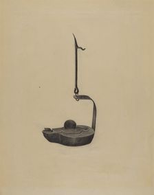 Betty Lamp, 1935/1942. Creator: Unknown