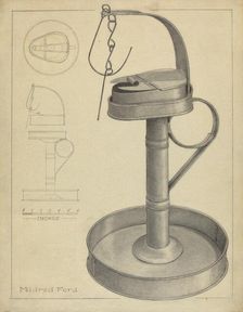 Betty Lamp and Stamp, c. 1936. Creator: Mildred Ford