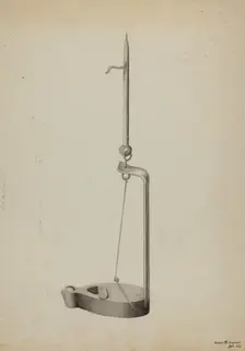 Betty Lamp, c. 1936. Creator: James M. Lawson