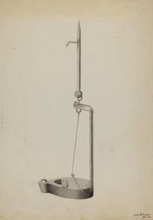 Betty Lamp, c. 1936. Creator: James M. Lawson