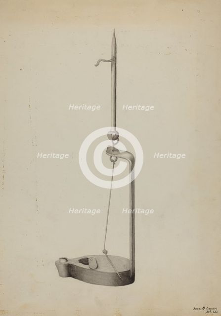 Betty Lamp, c. 1936. Creator: James M. Lawson.